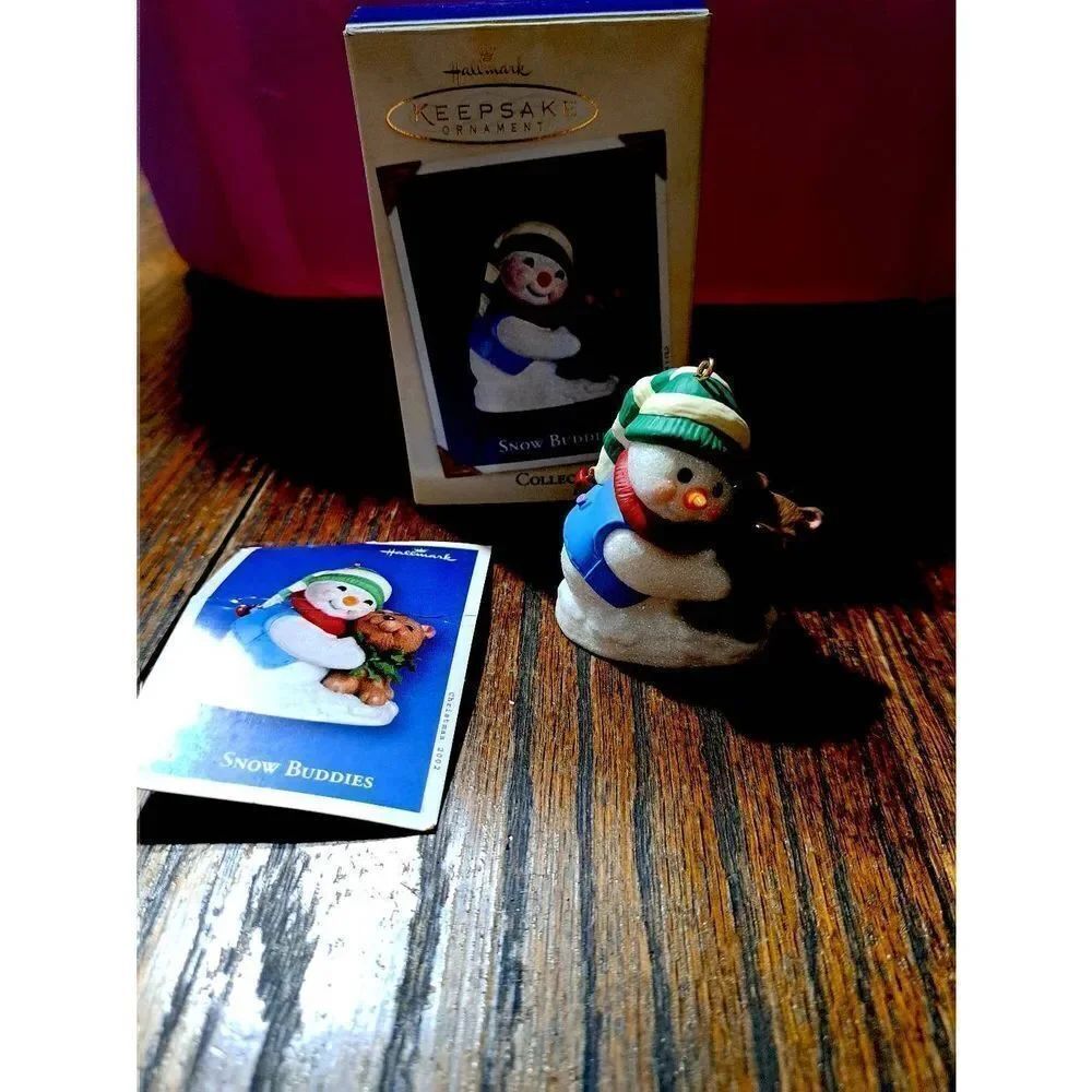 Vintage 2002 Hallmark Keepsake Snow Buddies #5 Christmas Holiday Tree Ornament